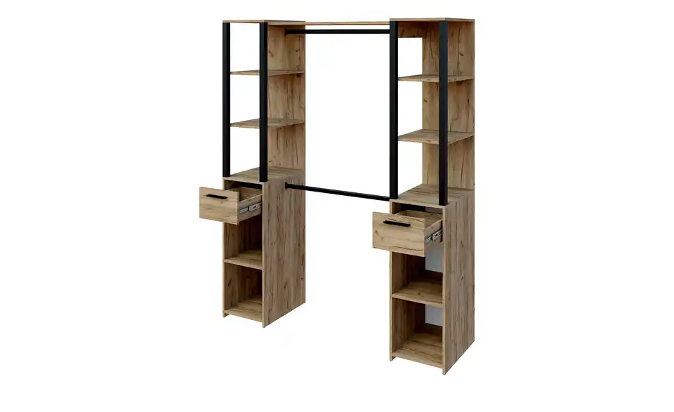 Offener Kleiderschrank, geöffnet