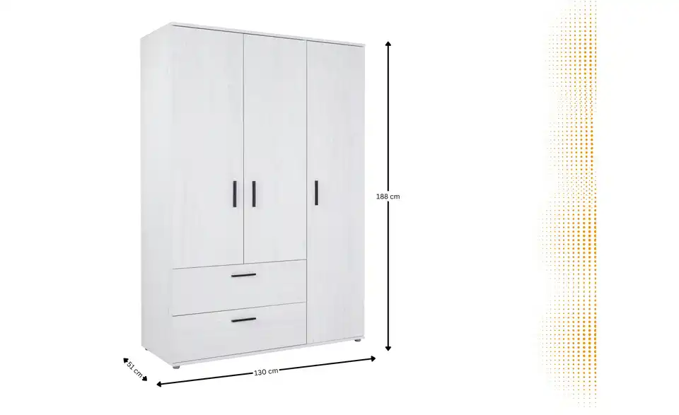 Kleiderschrank, Bemaßung