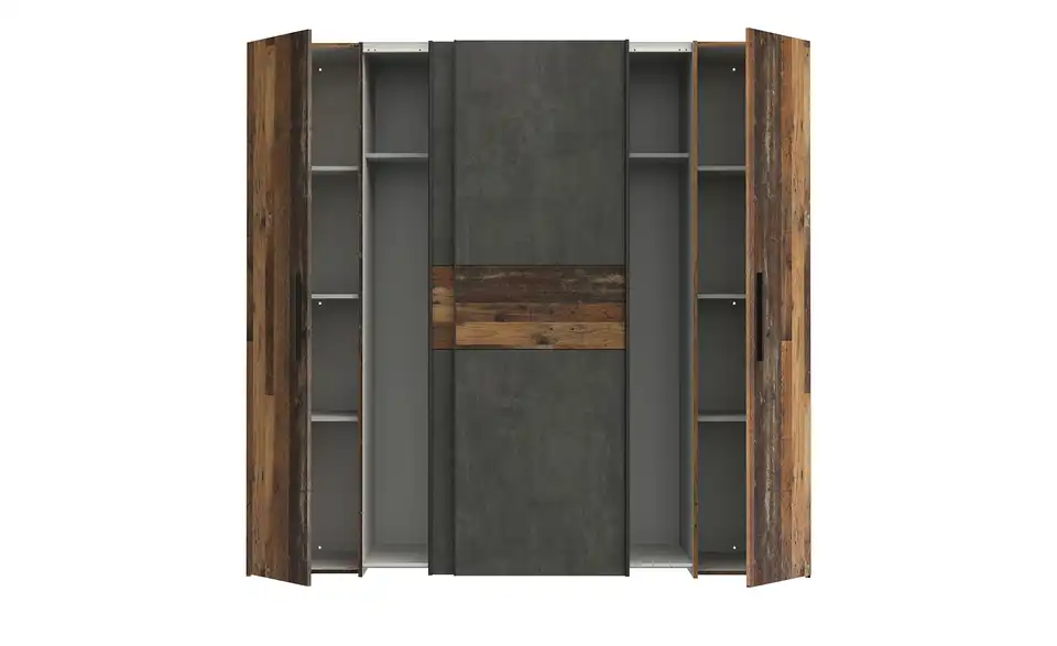 Kleiderschrank, geöffnet