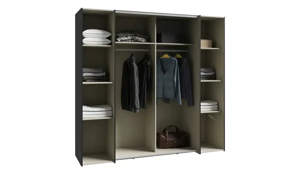 Kleiderschrank, geöffnet