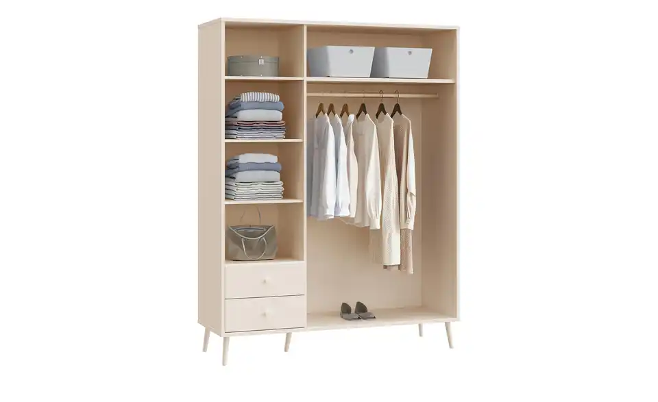 Kleiderschrank, geöffnet