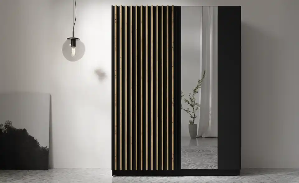 Schwebetürenschrank, in Wohnsituation