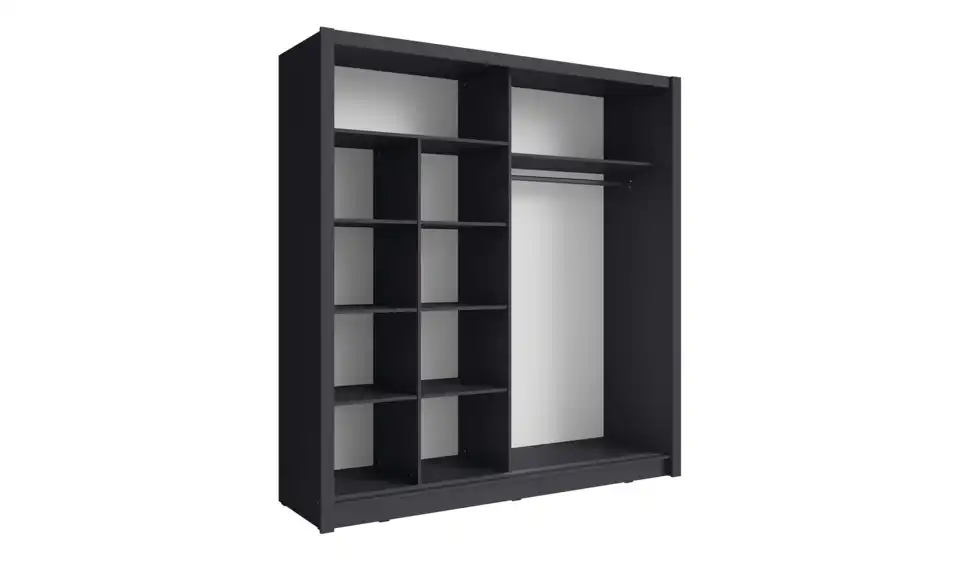 Schiebetürenschrank, geöffnet