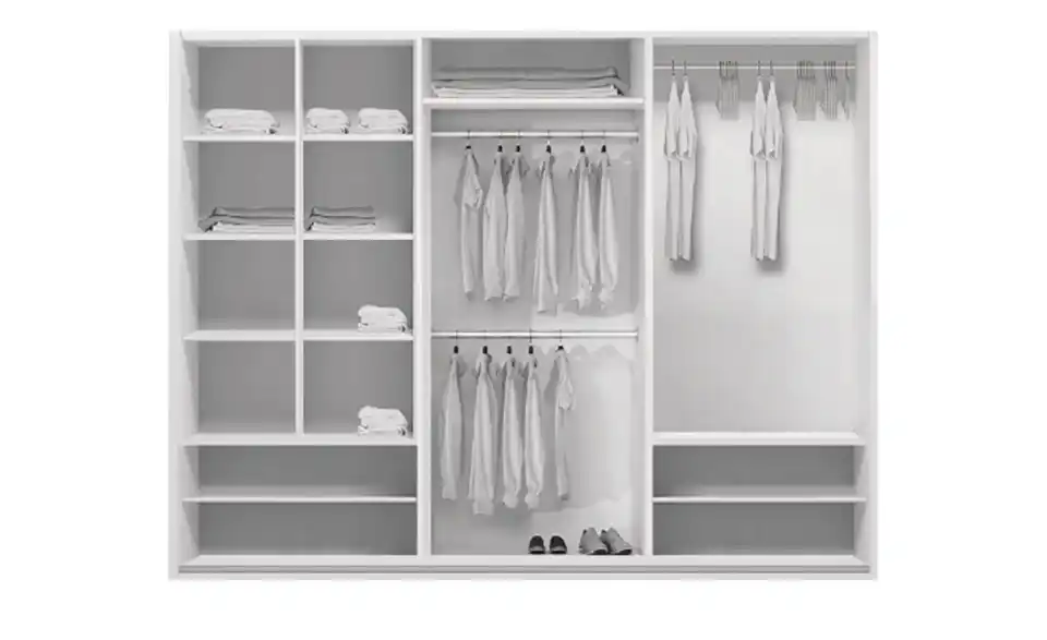 Schwebetürenschrank, Detailansicht