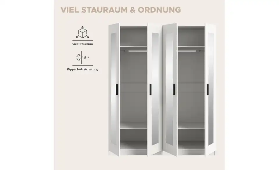 Kleiderschrank, Bild mit Text