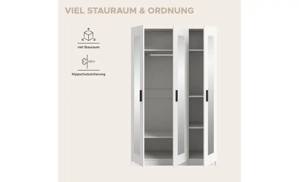Kleiderschrank, Bild mit Text
