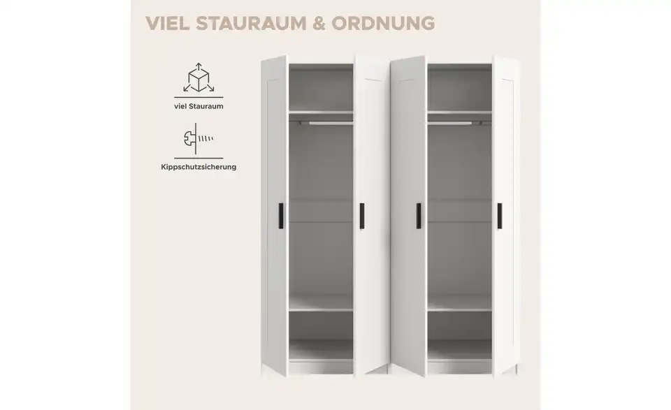 Kleiderschrank, Bild mit Text