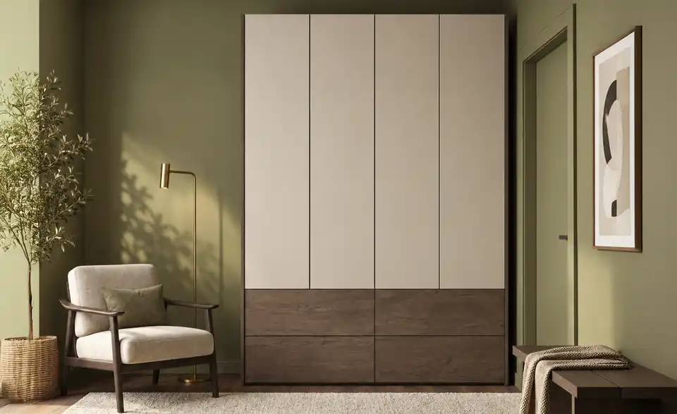 Höffner Selection Drehtürenschrank, in Wohnsituation