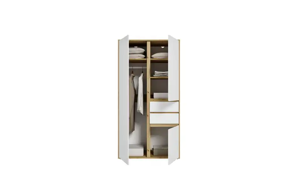 Kleiderschrank, geöffnet