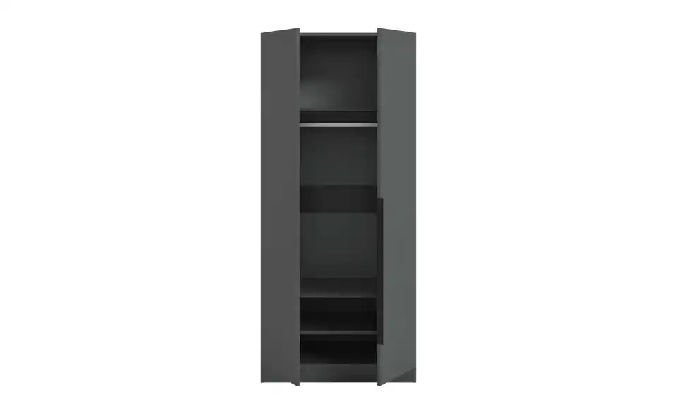 Drehtürenschrank, geöffnet