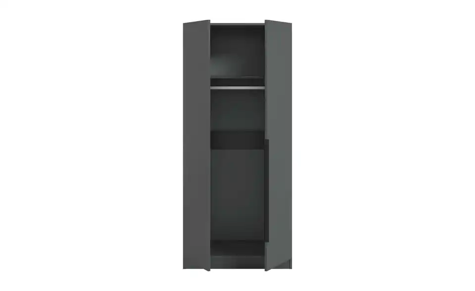 Drehtürenschrank, geöffnet