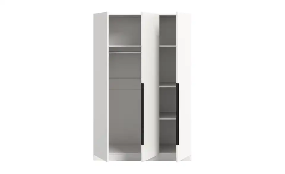 Drehtürenschrank, geöffnet