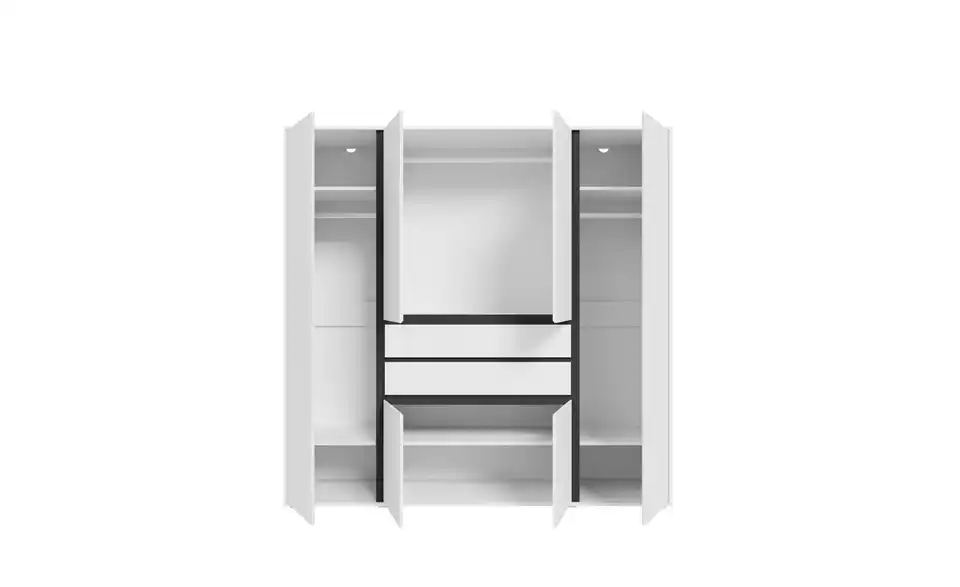 Kleiderschrank, geöffnet