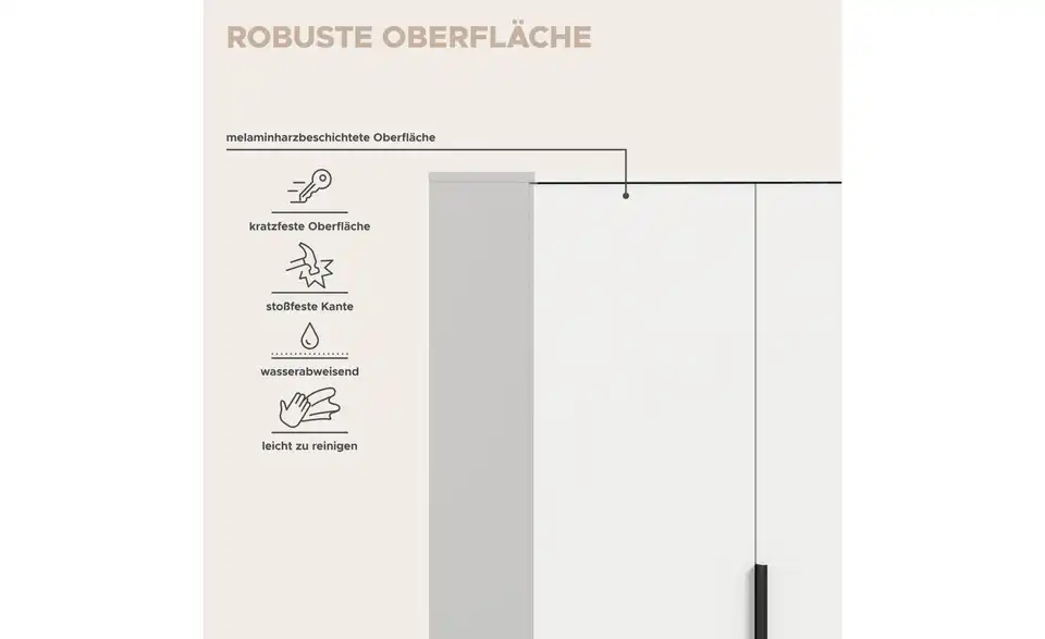 Wäscheschrank, Bild mit Text