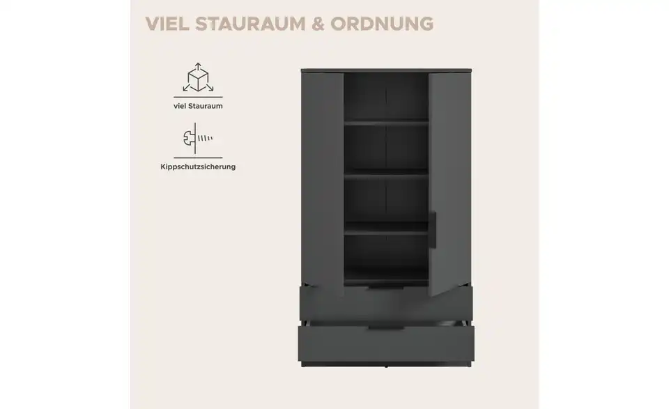 Wäscheschrank, Bild mit Text