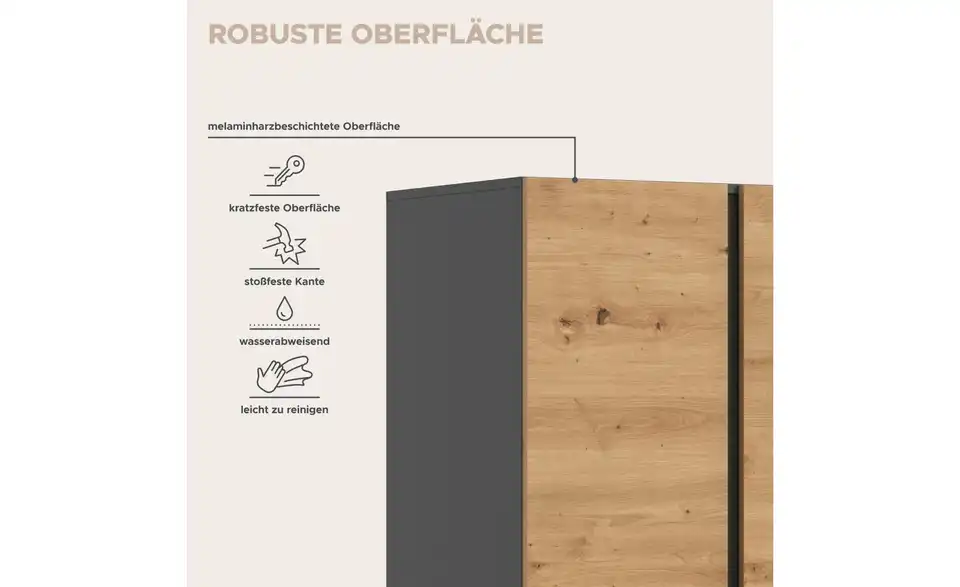 Kleiderschrank, Bild mit Text