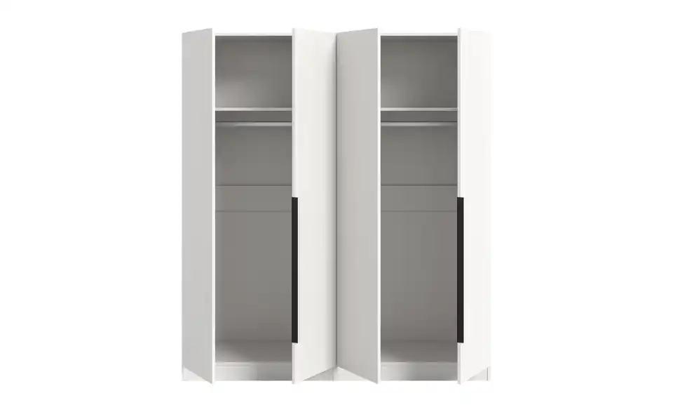 Drehtürenschrank, geöffnet