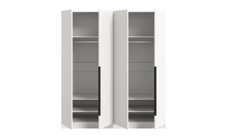 Drehtürenschrank, geöffnet