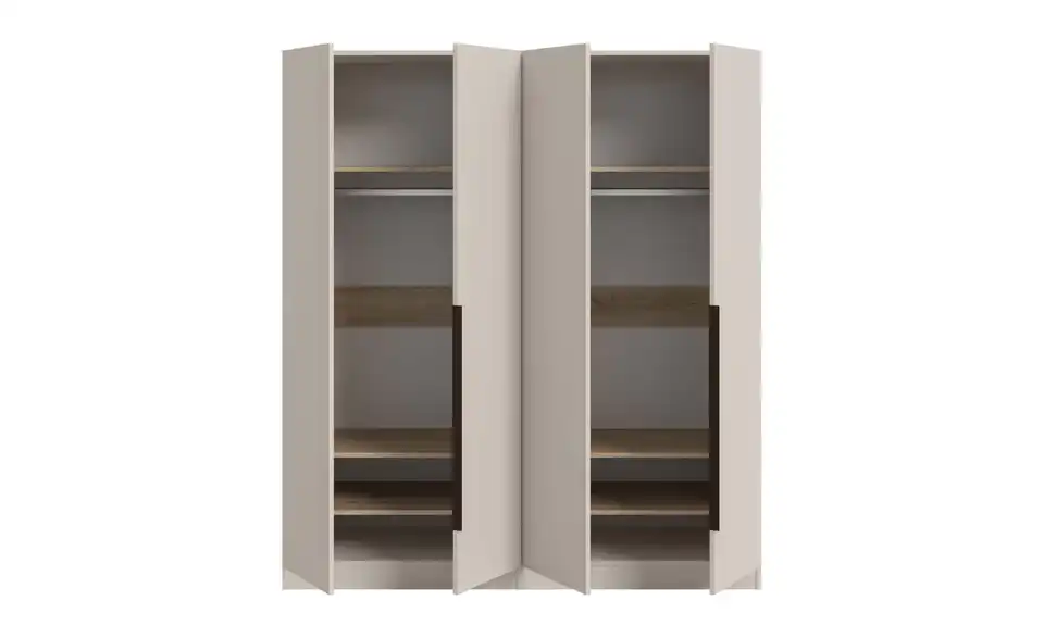 Drehtürenschrank, geöffnet