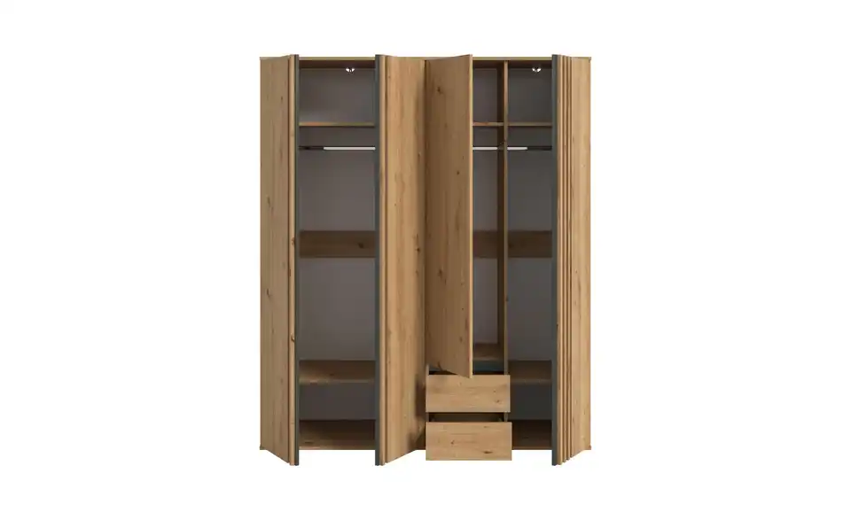 Kleiderschrank, geöffnet