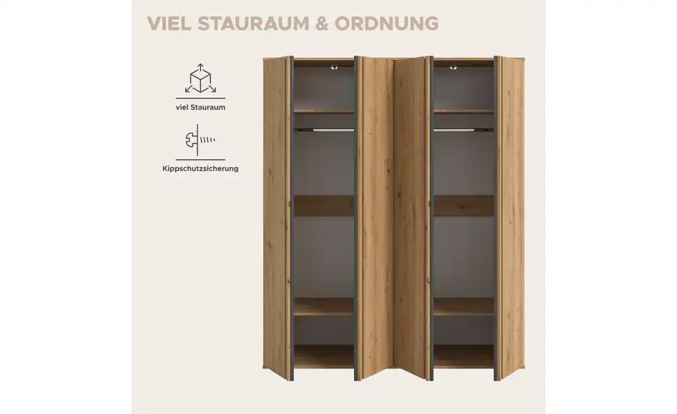Kleiderschrank, Bild mit Text