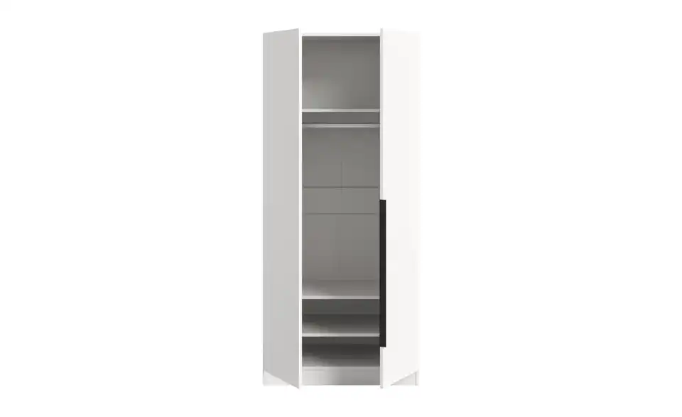 Drehtürenschrank, geöffnet