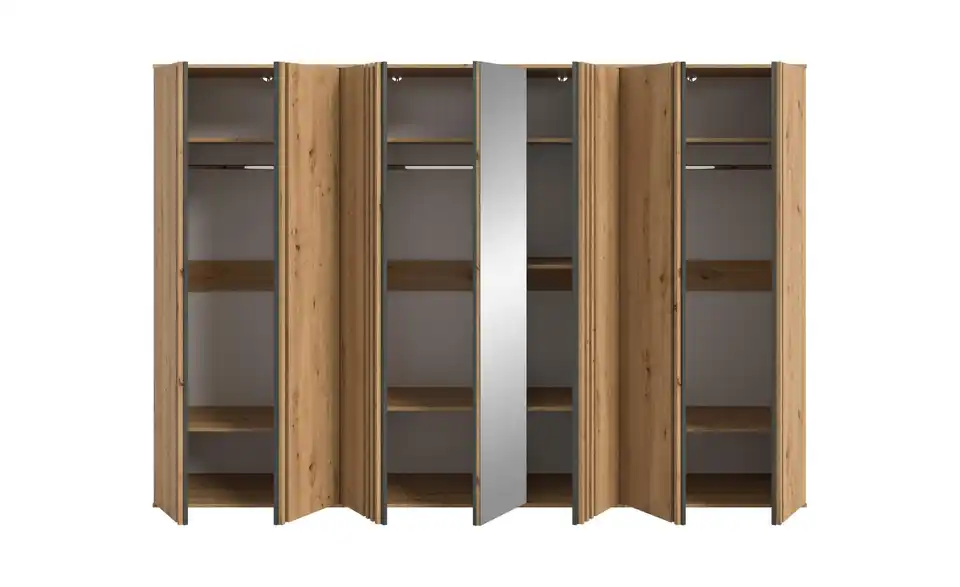 Kleiderschrank, geöffnet
