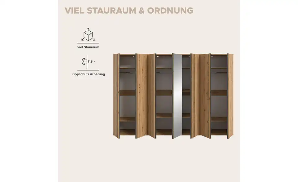 Kleiderschrank, Bild mit Text
