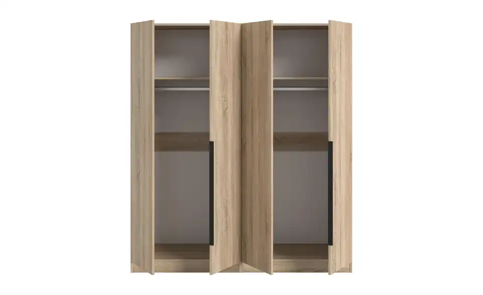 Drehtürenschrank, geöffnet