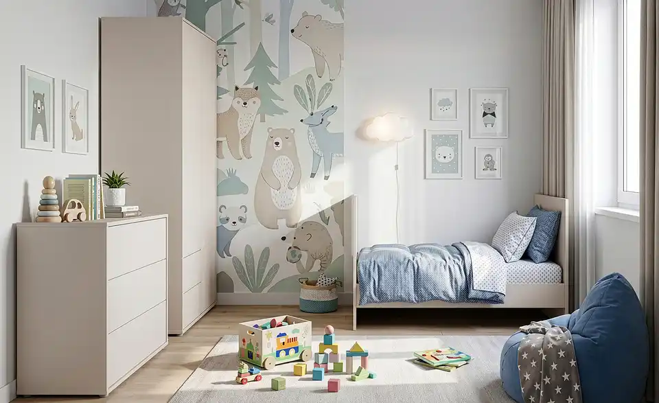 Kinderbett, in Wohnsituation