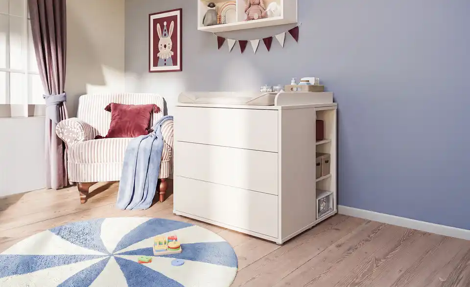 Wickelkommode, in Wohnsituation