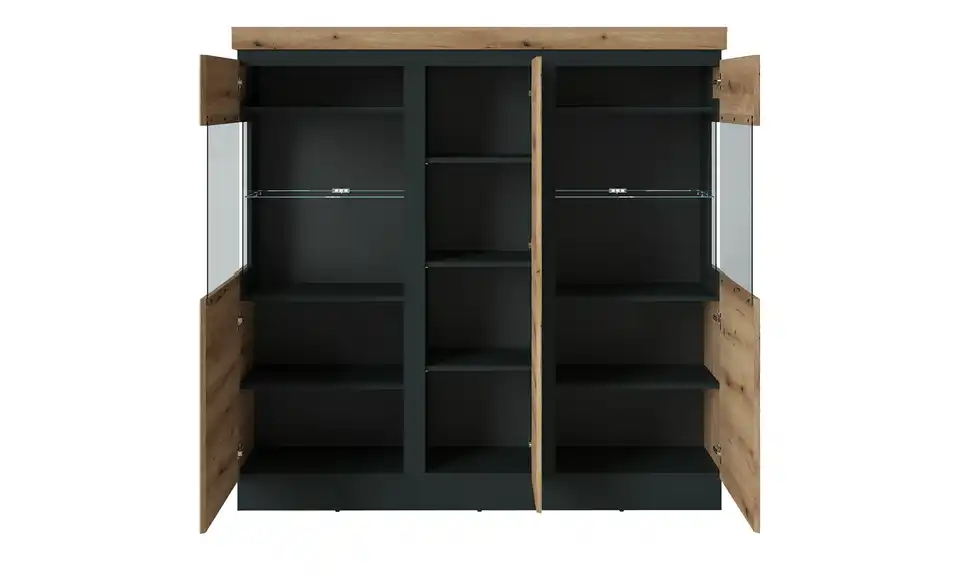 Highboard groß, geöffnet