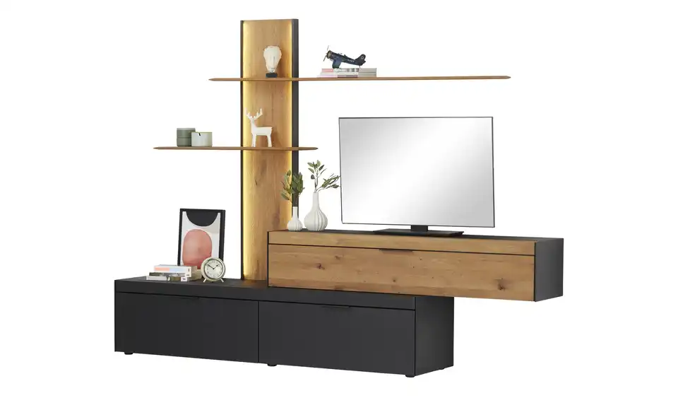 SCHÖNER WOHNEN Kollektion Wohnkombination Yoris, Beleuchtet