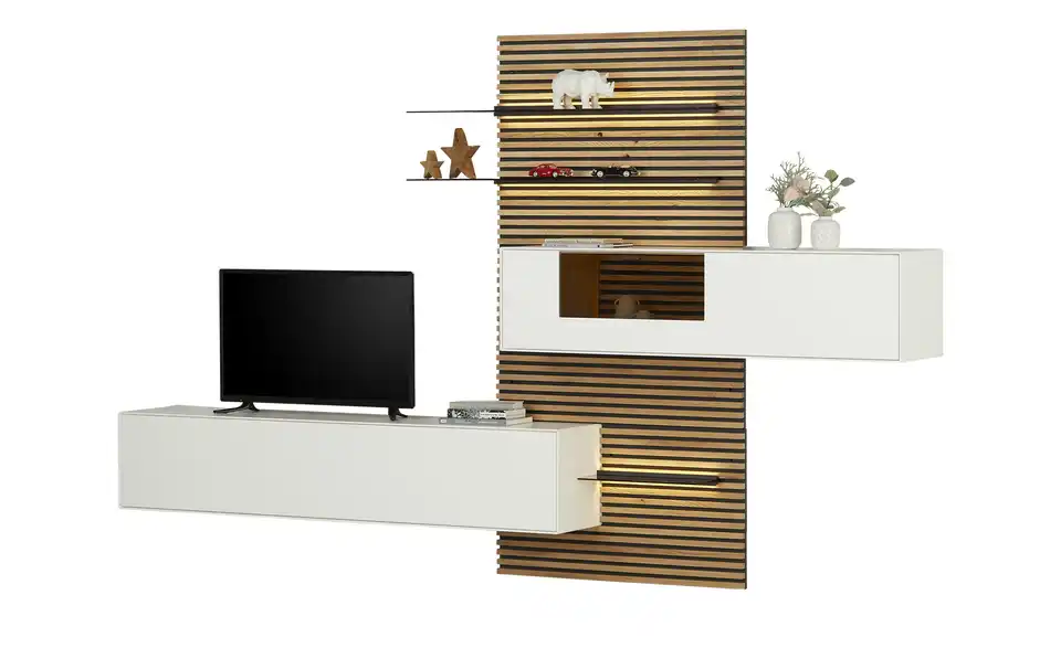 SCHÖNER WOHNEN Kollektion Wohnkombination Yonna, Beleuchtet