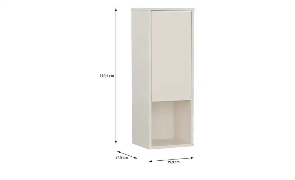 Hängeschrank, Bemaßung