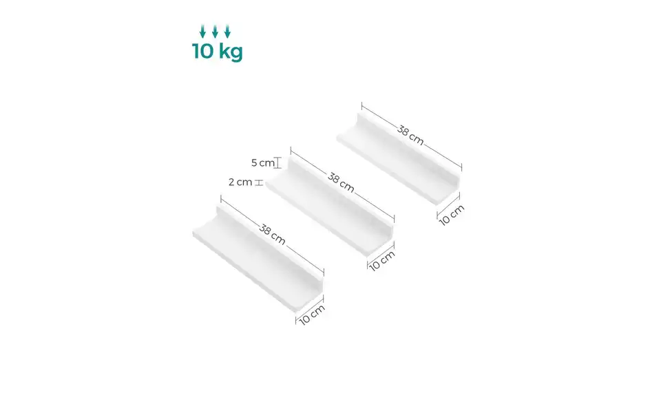 Wandboard 3er-Set, Bemaßung