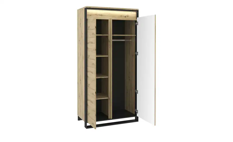 Kleiderschrank, geöffnet