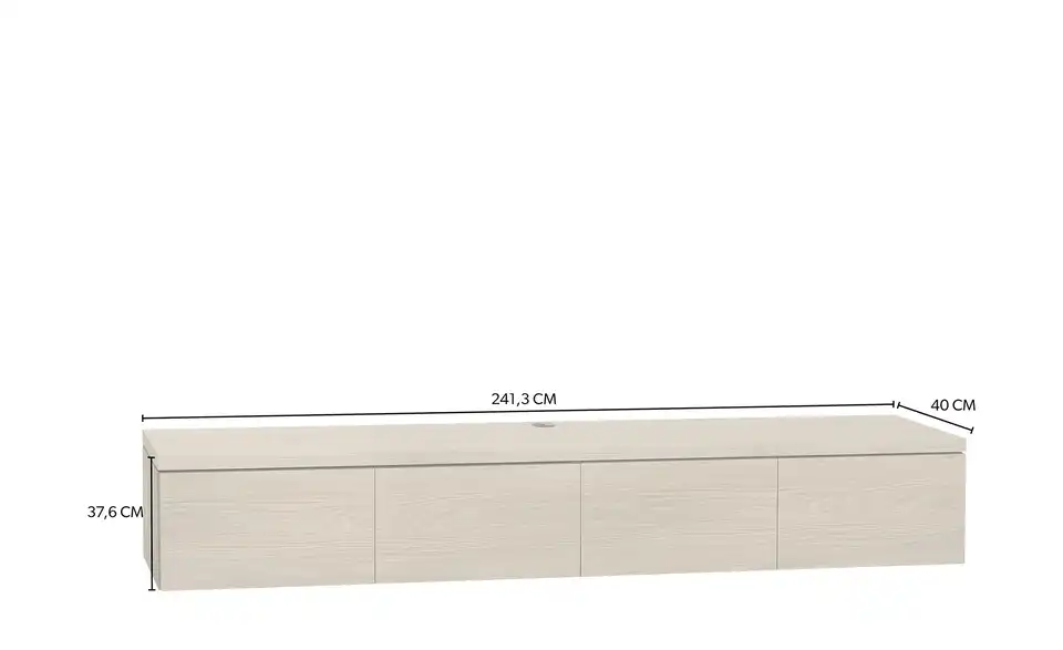 Primo Lowboard Keswick, Bemaßung