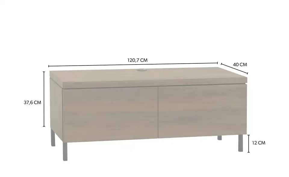 Primo Lowboard Keswick, Bemaßung