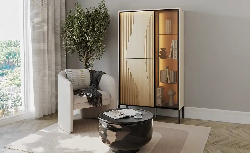 Vitrine, in Wohnsituation