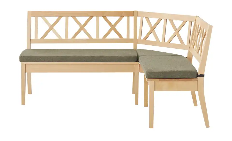 Woodford Eckbank Olivia massiv, Frontansicht