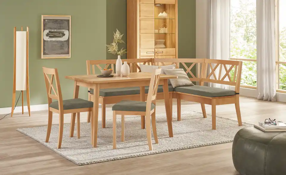 Woodford Eckbank Olivia massiv, in Wohnsituation