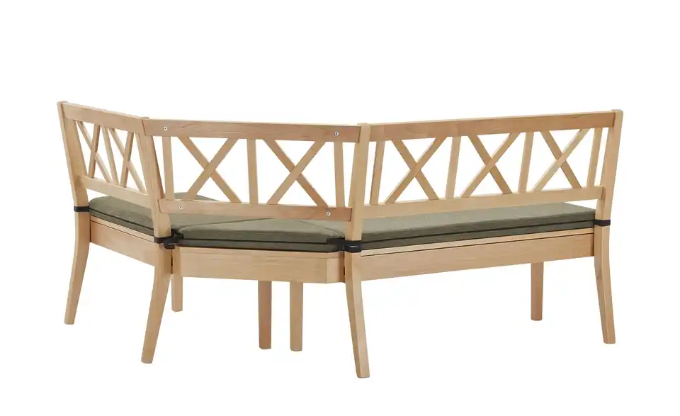 Woodford Eckbank Olivia massiv, Rückansicht