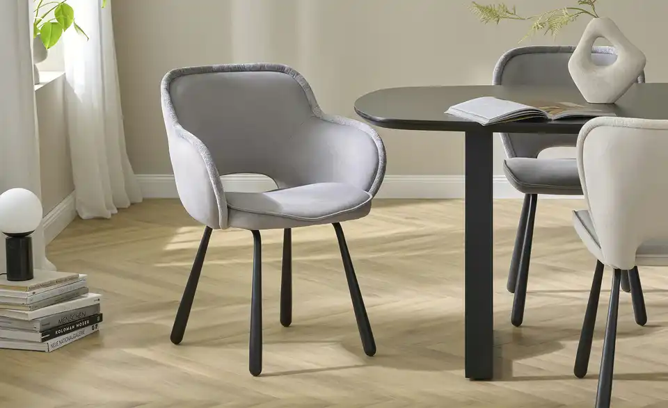 Primo Esszimmerstuhl Gaby mit umlaufender Keder, in Wohnsituation