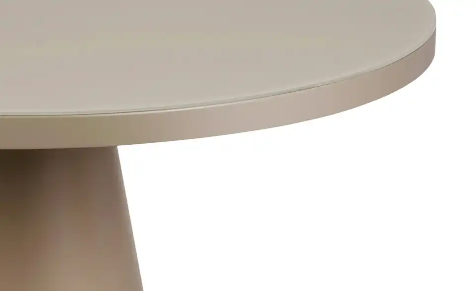 Esstisch mit Glastischplatte, Detailansicht