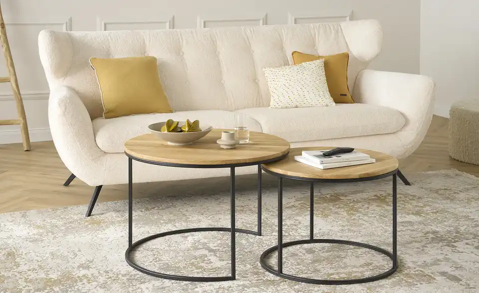 Couchtisch 2er Set, in Wohnsituation