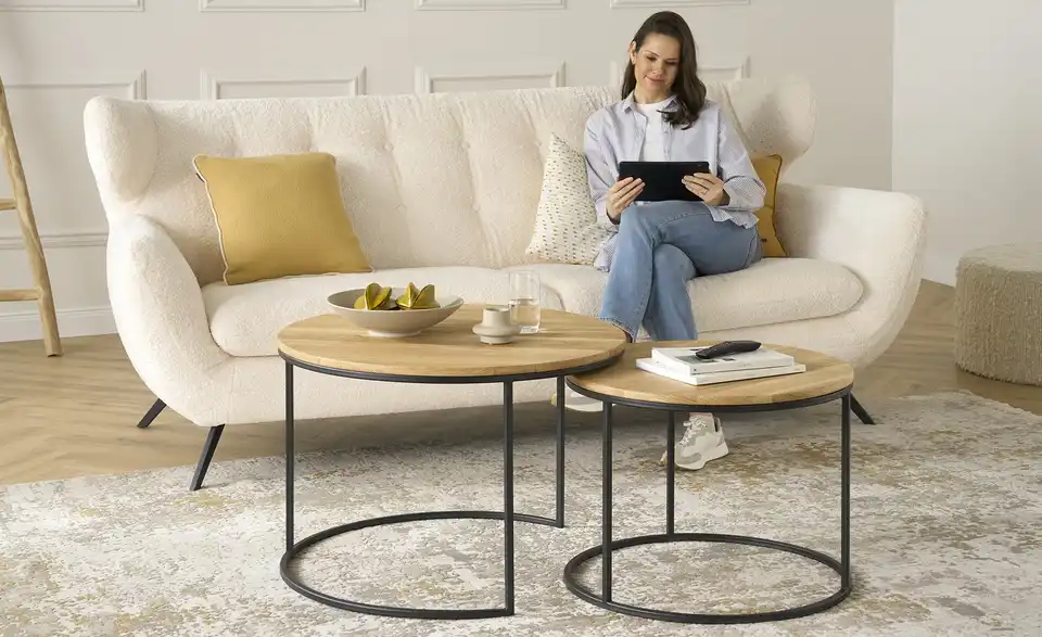 Couchtisch 2er Set, in Wohnsituation