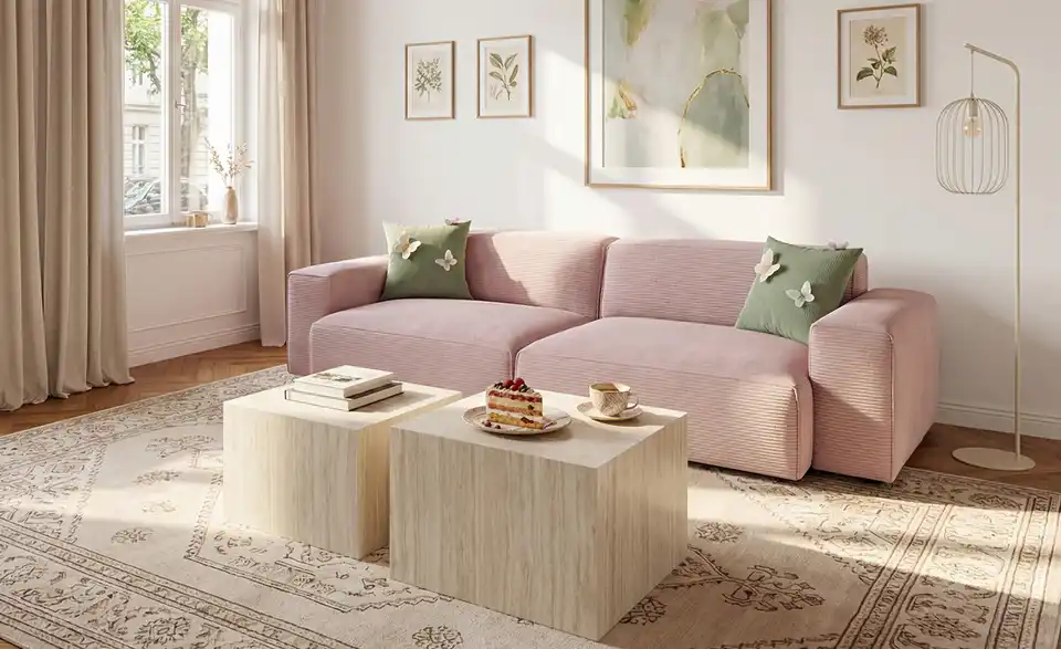 Couchtisch 2er Set, in Wohnsituation