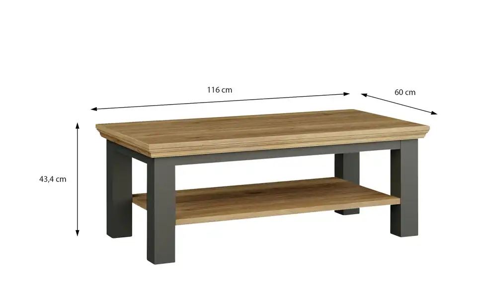 Couchtisch, Bemaßung