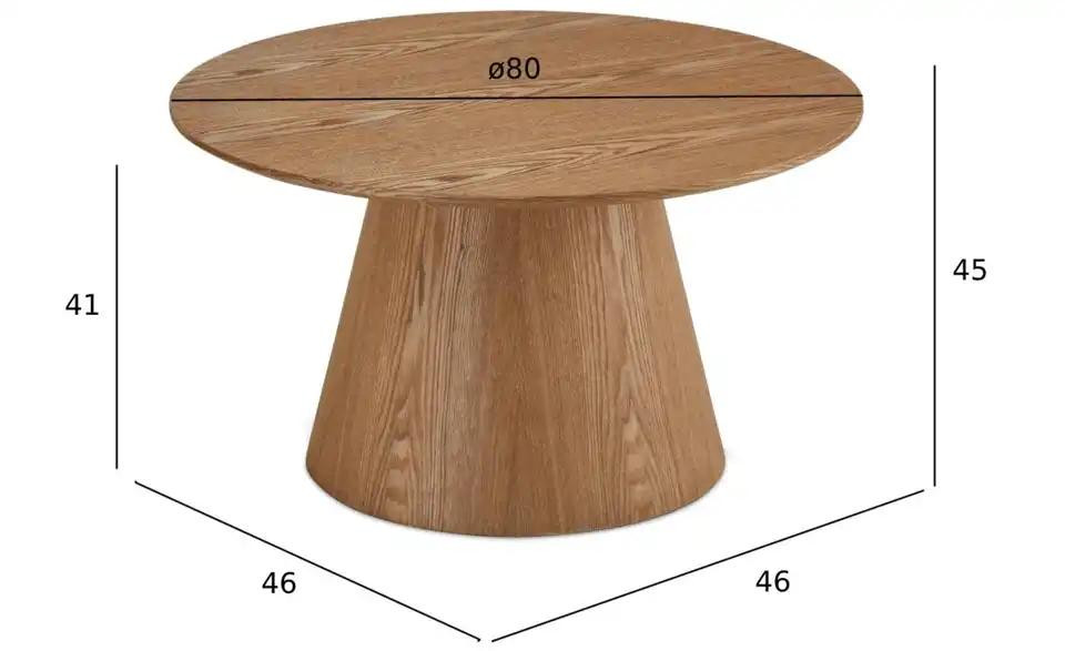 Furnhouse Couchtisch Tango, Bemaßung